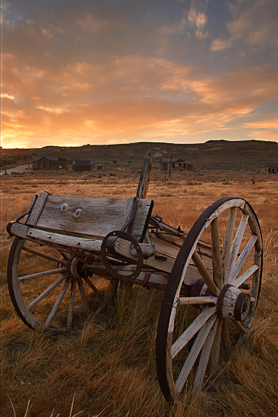 Sunrise at Bodie State Historic Park in the Eastern Sierras of California.