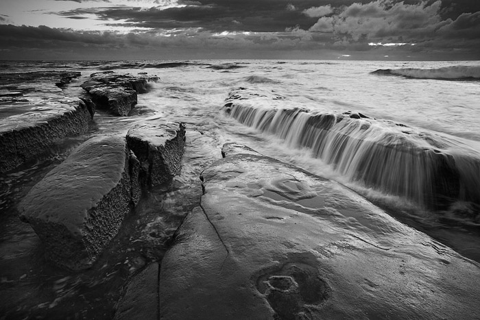 Sunset Storm, La Jolla Stormy clouds block out the setting sun near La Jolla, California.