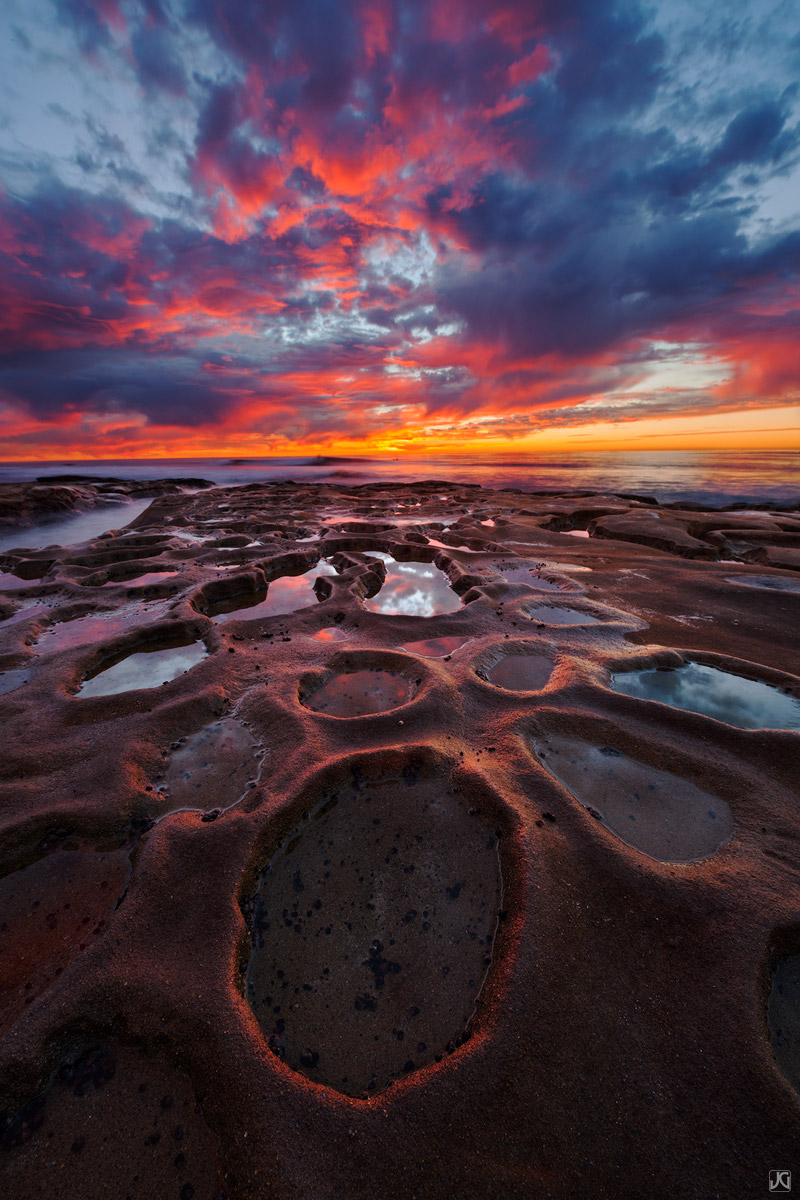 Winter sunsets along the near San Diego...always ultra colorful and spectacular.