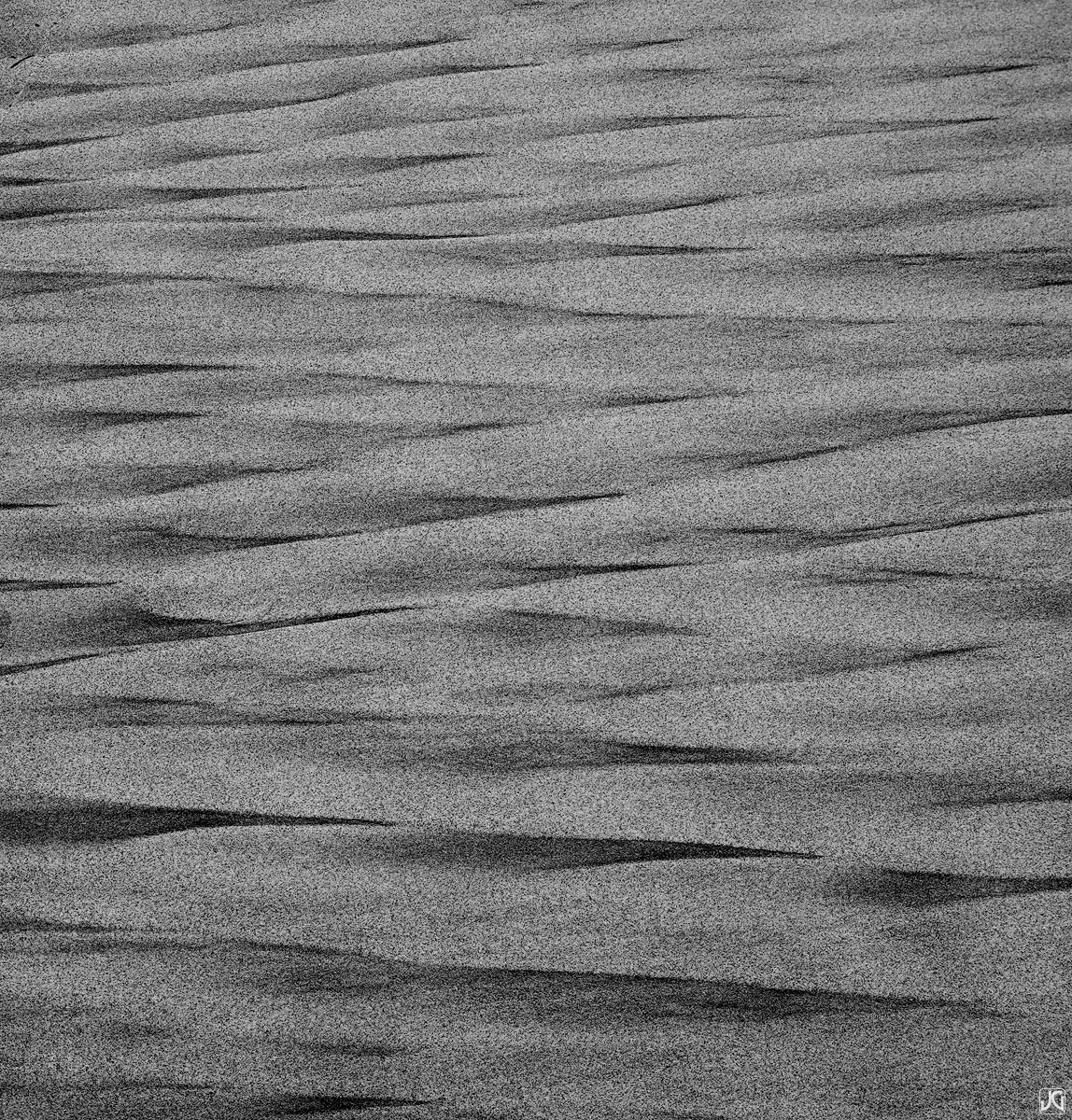 Looking north or south, one gets a different viewpoint of these sand patterns.